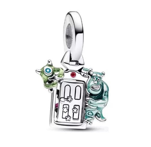 Charm Plata S925 Monsters Inc Puerta