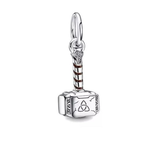 Charm Plata S925 Martillo Thor