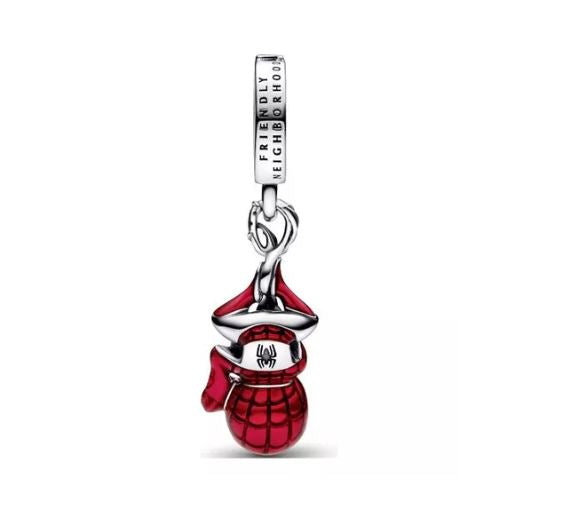 Charm Plata S925 Spiderman Colgado