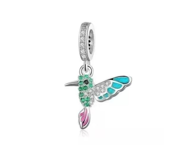 Charm Plata S925 Colibri 4