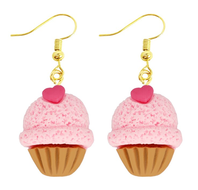 Aretes Resina Cupcake