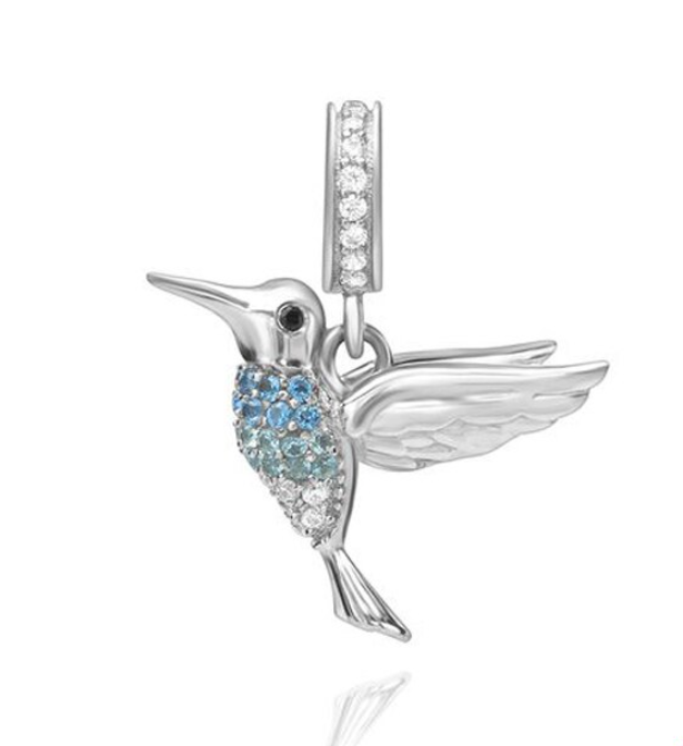 Charm Plata S925 Colibri