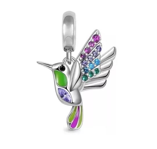 Charm Plata S925 Colibrí 2