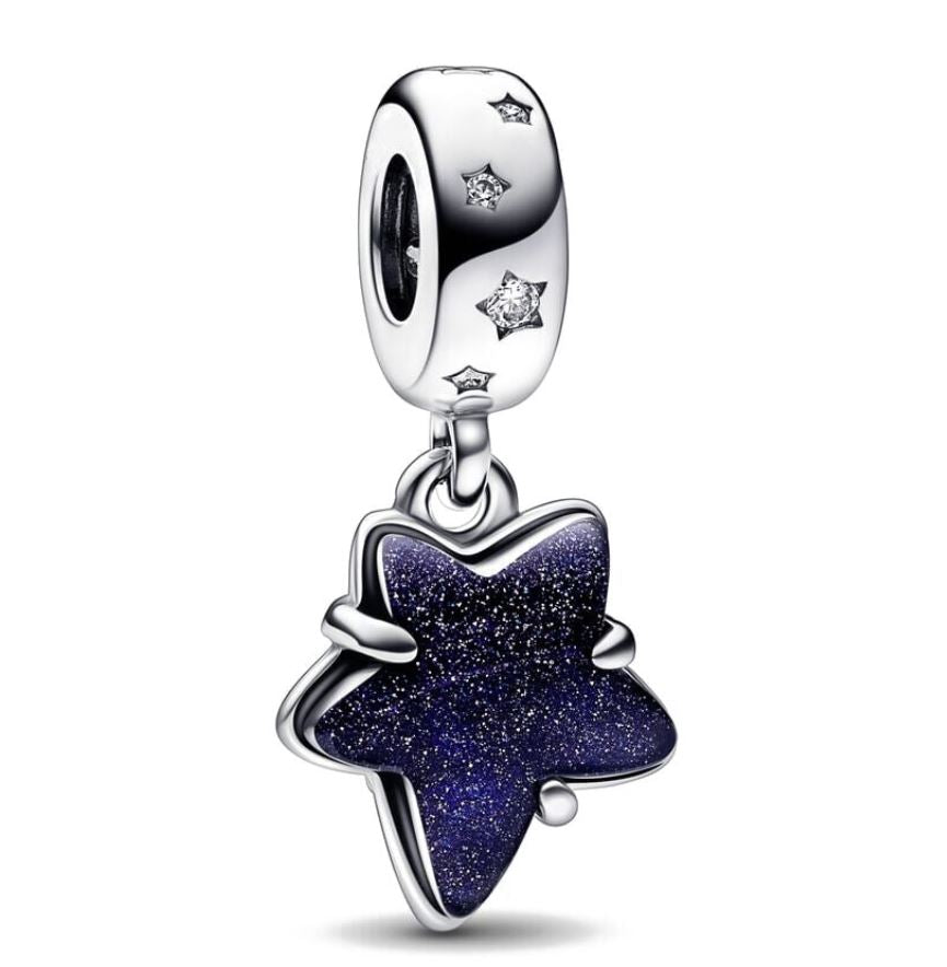 Charm Plata S925 Estrella Brillante