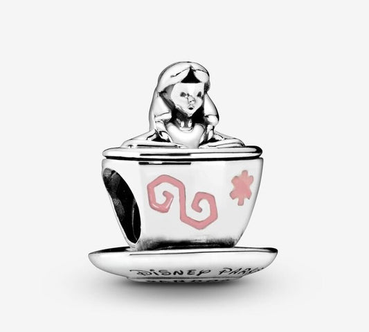 Charm Plata S925 Taza Alicia