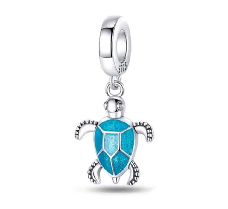 Charm Plata S925 Tortuga Luz