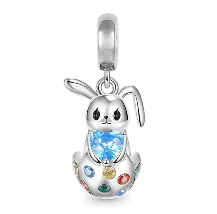 Charm Plata S925 Conejo Pascua