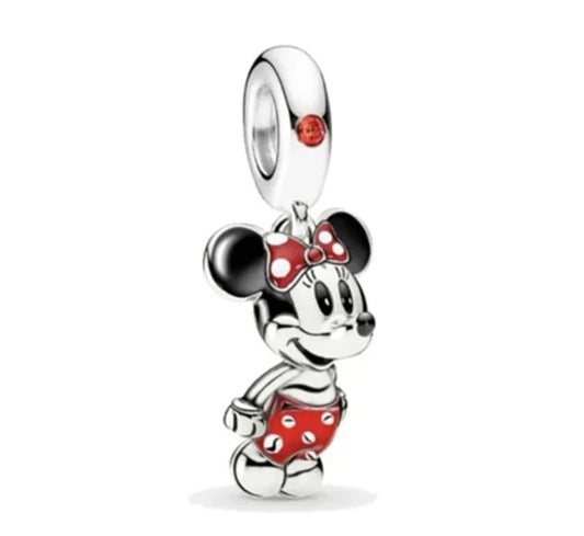 Charm Plata S925 Minnie Mouse Clásico