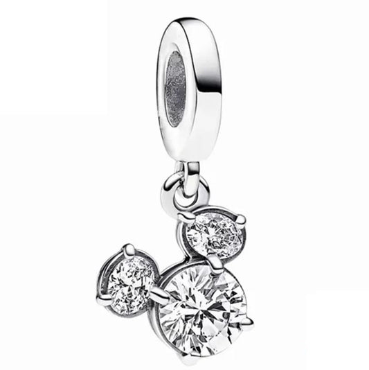 Charm Plata S925 Mickey Mouse Logo