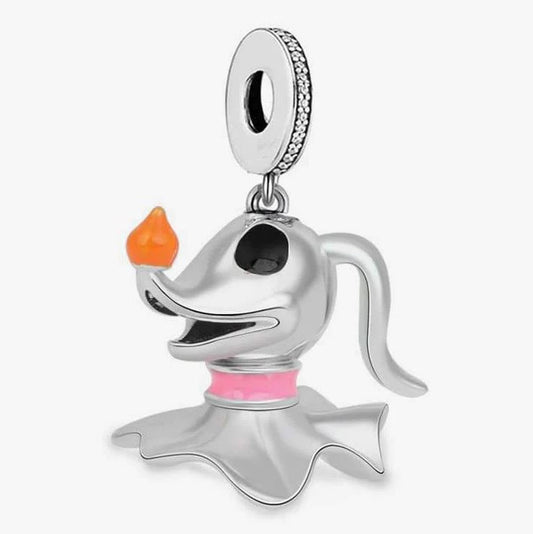 Charm Plata S925 Zero Perro Halloween