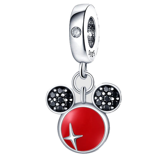 Charm Plata S925 Mickey Red