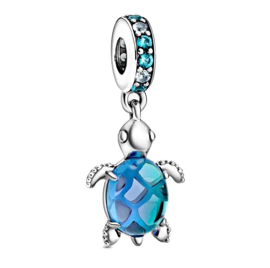 Charm Plata S925 Tortuga Mar Varios Colores