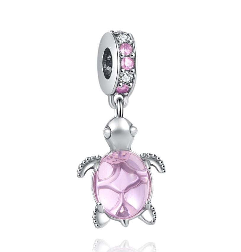 Charm Plata S925 Tortuga Mar Varios Colores