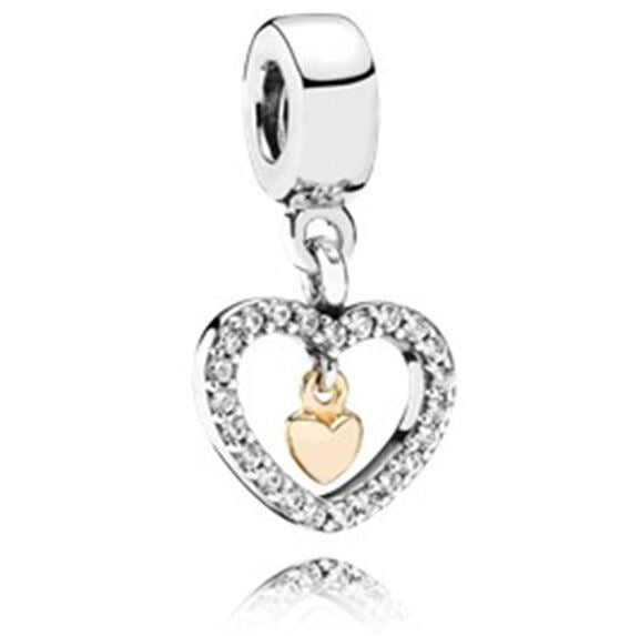 Charm Plata S925 Corazones 1