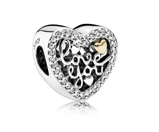 Charm Plata S925 Love You 1