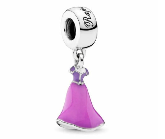 Charm Plata S925 Vestido Rapunzel